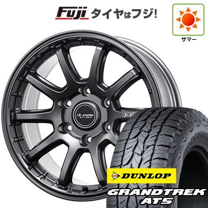 プラド/ハイラックス 夏タイヤ ホイール4本セット 265/70R17 ダンロップ グラントレック AT5 ジャオス トライブクロス 17インチ