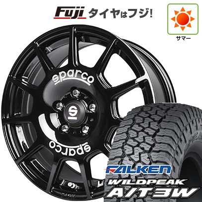 デリカD5 夏タイヤ ホイール4本セット 235/70R16 ファルケン ワイルドピーク A/T3W OZ SPARCO テラ 16インチ