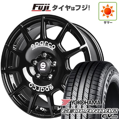 デリカD5 夏タイヤ ホイール4本セット 235/70R16 ヨコハマ ジオランダー CV G058 OZ SPARCO テラ 16インチ