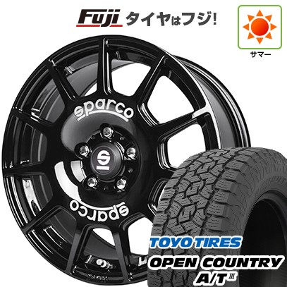 デリカD5 夏タイヤ ホイール4本セット 225/70R16 トーヨー オープンカントリー A/T III RBL OZ SPARCO テラ 16インチ