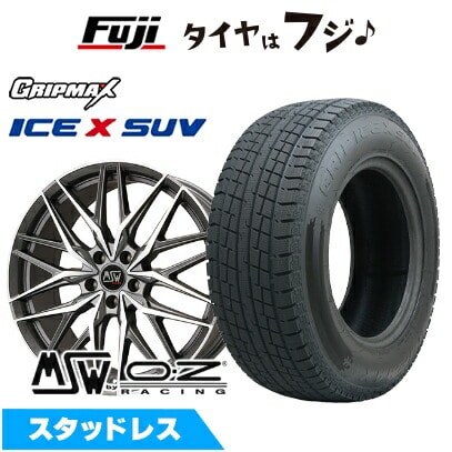 【新品】輸入車用 BMW X3（G45） スタッドレスタイヤ ホイール4本セット 225/60R18 グリップマックス アイスX SUV BSW ブラックサイドウォール(限定) MSW by OZ Racing MSW 50(マットガンメタポリッシュ) 8J 18インチ(送料無料)