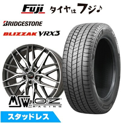【新品】輸入車用 BMW X3（G45） スタッドレスタイヤ ホイール4本セット 245/50R19 ブリヂストン ブリザック VRX3 MSW by OZ Racing MSW 50(マットガンメタポリッシュ) 8.5J 19インチ(送料無料)