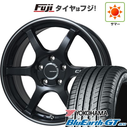 【新品】60系プリウス 夏タイヤ ホイール4本セット 195/60R17 ヨコハマ ブルーアース GT AE51 レアマイスター CS-V6(グロスブラック/ラインポリッシュ) 17インチ