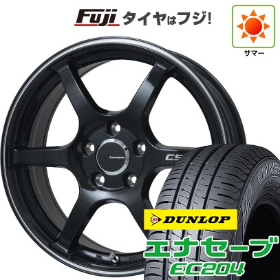 【新品】60系プリウス 夏タイヤ ホイール4本セット 195/60R17 ダンロップ エナセーブ EC204 レアマイスター CS-V6(グロスブラック/ラインポリッシュ) 17インチ