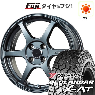 【新品 軽自動車】N-BOX タント スペーシア 夏タイヤ ホイール4本セット 155/65R14 ヨコハマ ジオランダー X-AT G016 レアマイスター CS-V6(ガンメタ) 14インチ