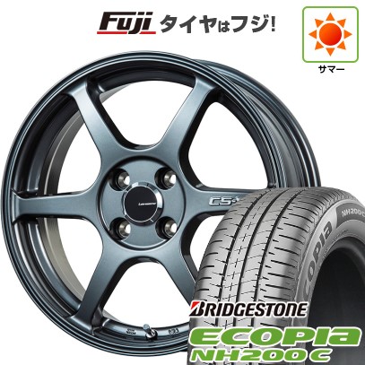 【新品 軽自動車】N-BOX タント スペーシア 夏タイヤ ホイール4本セット 155/65R14 ブリヂストン エコピア NH200 C レアマイスター CS-V6(ガンメタ) 14インチ