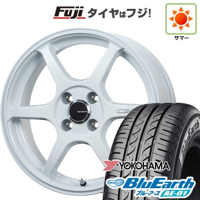 【新品 軽自動車】N-BOX タント スペーシア 夏タイヤ ホイール4本セット 165/55R15 ヨコハマ ブルーアース AE-01 レアマイスター CS-V6(ホワイト) 15インチ
