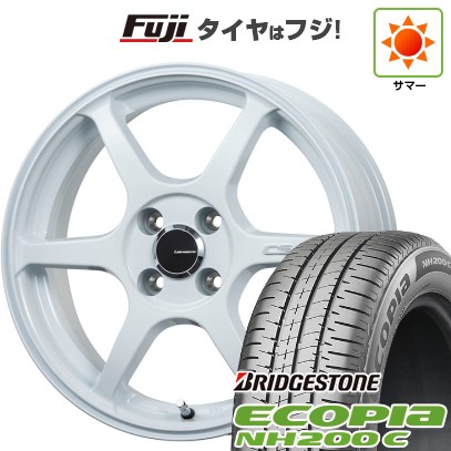 【新品 軽自動車】N-BOX タント スペーシア 夏タイヤ ホイール4本セット 165/55R15 ブリヂストン エコピア NH200 C レアマイスター CS-V6(ホワイト) 15インチ