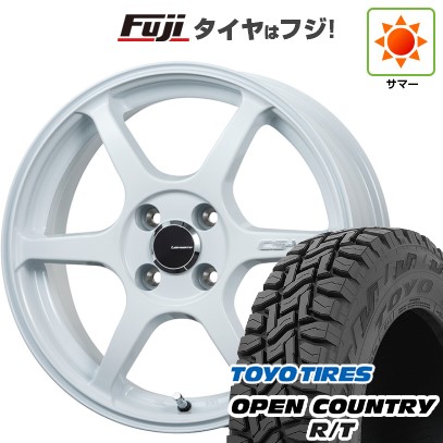 【新品 軽自動車】N-BOX タント スペーシア 夏タイヤ ホイール4本セット 155/65R14 トーヨー オープンカントリー R/T RBL レアマイスター CS-V6(ホワイト) 14インチ