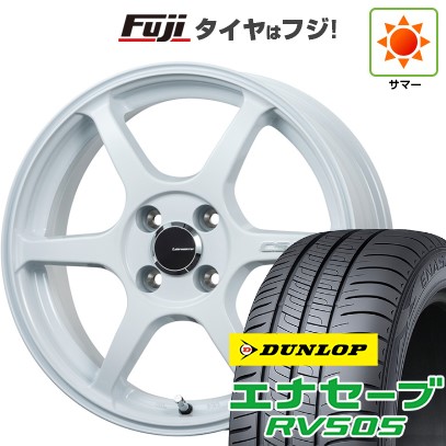 【新品 軽自動車】N-BOX タント スペーシア 夏タイヤ ホイール4本セット 155/65R14 ダンロップ エナセーブ RV505 レアマイスター CS-V6(ホワイト) 14インチ