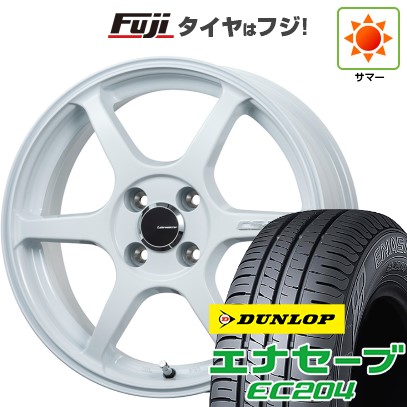 【新品 軽自動車】N-BOX タント スペーシア 夏タイヤ ホイール4本セット 165/55R15 ダンロップ エナセーブ EC204 レアマイスター CS-V6(ホワイト) 15インチ