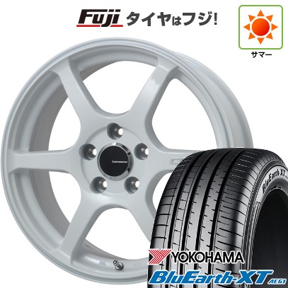 【新品】ライズ/ロッキー(ガソリン) 夏タイヤ ホイール4本セット 195/60R17 ヨコハマ ブルーアース XT AE61 レアマイスター CS-V6(ホワイト) 17インチ