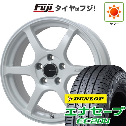 【新品】ライズ/ロッキー（ハイブリッド） 夏タイヤ ホイール4本セット 195/60R17 ダンロップ エナセーブ EC204 レアマイスター CS-V6(ホワイト) 17インチ