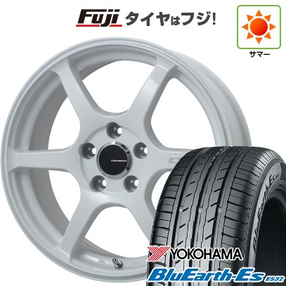 【新品】ライズ/ロッキー（ガソリン） 夏タイヤ ホイール4本セット 195/60R17 ヨコハマ ブルーアース ES32 レアマイスター CS-V6(ホワイト) 17インチ