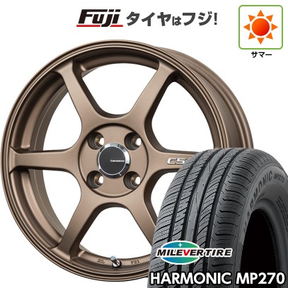 【新品 軽自動車】N-BOX タント スペーシア 夏タイヤ ホイール4本セット 155/65R14 ミレバー ハーモニック MP270(限定) レアマイスター CS-V6(ブロンズ) 14インチ