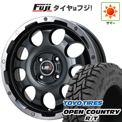 【新品 軽自動車】N-BOX タント スペーシア 夏タイヤ ホイール4本セット 155/65R14 トーヨー オープンカントリー R/T RBL レアマイスター LMG CS-9 ブラック/ブラッククリアリム 14インチ