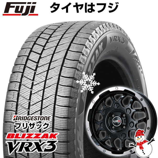 【新品 軽自動車】N-BOX タント スペーシア スタッドレスタイヤ ホイール4本セット 155/65R14 ブリヂストン ブリザック VRX3 レアマイスター LMG MS-9W 14インチ(送料無料)