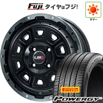 【新品 軽自動車】N-BOX タント スペーシア 夏タイヤ ホイール4本セット 165/55R15 ピレリ パワジー レアマイスター LMG DS-10 ブラック/ブラッククリアリム 15インチ