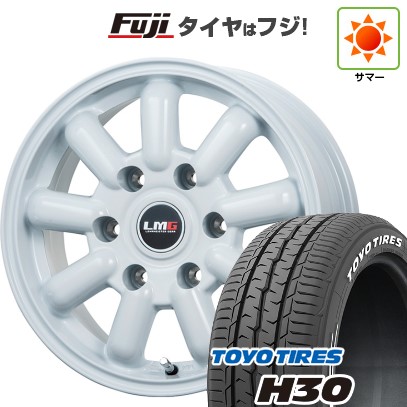 【新品】ハイエース200系 夏タイヤ ホイール4本セット 215/65R16 109/107R トーヨー H30 レアマイスター LMG MOS-9(ホワイト) 16インチ