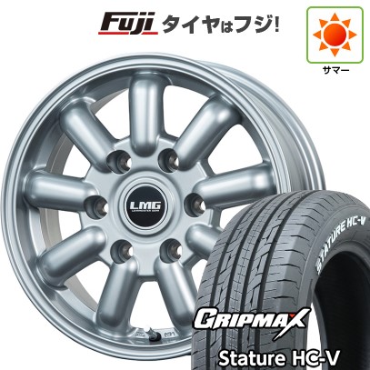 【新品】ハイエース200系 夏タイヤ ホイール4本セット 215/60R17 109/107S グリップマックス スタチャー HC-V RWL(限定) レアマイスター LMG MOS-9(シルバー) 17インチ