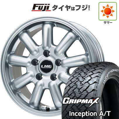 デリカD5 夏タイヤ ホイール4本セット 235/70R16 グリップマックス インセプション A/T RWL(限定) レアマイスター LMG MOS-9(シルバー) 16インチ