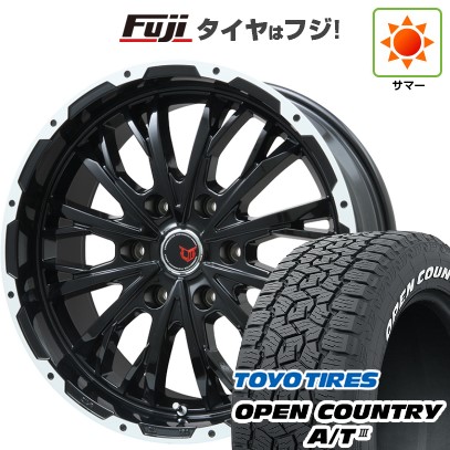 プラド/トライトン(GSR) 夏タイヤ ホイール4本セット 265/50R20 トーヨー オープンカントリー A/T III RWL/RBL レアマイスター LMG ヴァスティア(グロスブラック/ホワイトリム) 20インチ