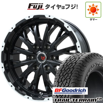【新品】プラド 夏タイヤ ホイール4本セット 275/55R20 BFグッドリッチ トレールテレーンT/A ORWL レアマイスター LMG ヴァスティア(グロスブラック/ホワイトリム) 20インチ