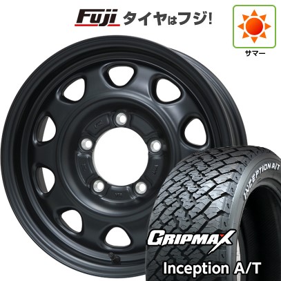 ジムニーシエラ/ジムニーノマド 夏タイヤ ホイール4本セット 215/75R15 グリップマックス インセプション A/T RWL(限定) レアマイスター LMG OFF-STYLE(マットブラック) 15インチ
