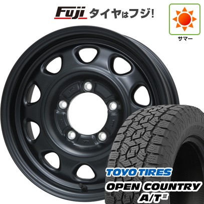 【新品】ジムニーシエラ 夏タイヤ ホイール4本セット 195/80R15 トーヨー オープンカントリー A/T III RWL/RBL レアマイスター LMG OFF-STYLE(マットブラック) 15インチ