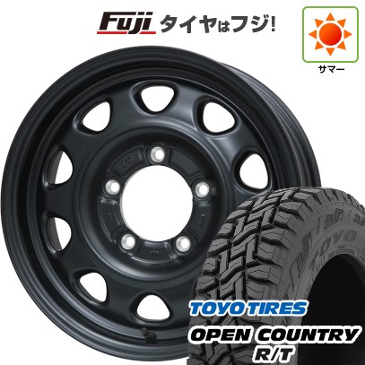 【新品】ジムニーシエラ 夏タイヤ ホイール4本セット 195/80R15 トーヨー オープンカントリー R/T RBL レアマイスター LMG OFF-STYLE(マットブラック) 15インチ