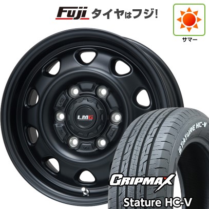 ハイエース200系 夏タイヤ ホイール4本セット 215/65R16 109/107S グリップマックス スタチャー HC-V RWL（限定） レアマイスター LMG OFF-STYLE(マットブラック) 16インチ