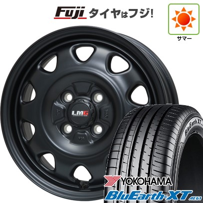 【新品】ライズ/ロッキー（ガソリン） 夏タイヤ ホイール4本セット 195/60R17 ヨコハマ ブルーアース XT AE61 レアマイスター LMG OFF-STYLE(マットブラック) 17インチ