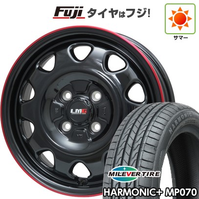 【新品 軽自動車】N-BOX タント スペーシア 夏タイヤ ホイール4本セット 165/55R15 ミレバー ハーモニック プラス MP070(限定) レアマイスター LMG OFF-STYLE 15インチ