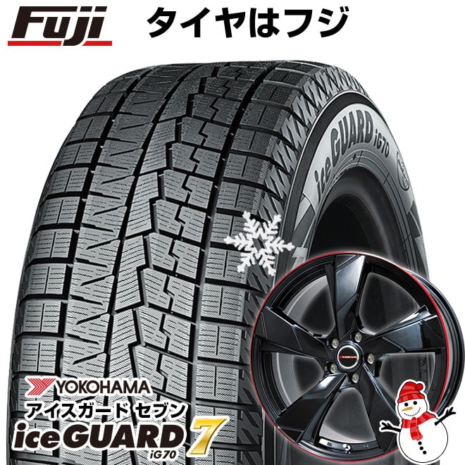【新品】60系プリウス スタッドレスタイヤ ホイール4本セット 195/60R17 ヨコハマ アイスガード7 セブンIG70 プレミックス ヴェランV 17インチ(送料無料)