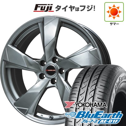 【新品】シエンタ 2022- 夏タイヤ ホイール4本セット 195/55R16 ヨコハマ ブルーアース AE-01F プレミックス ヴェランV(クロームハイパーシルバー) 16インチ