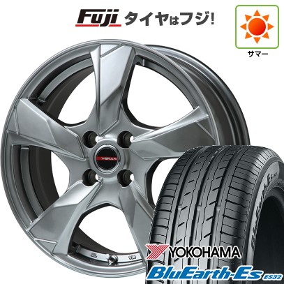 【新品】ライズ/ロッキー（ガソリン） 夏タイヤ ホイール4本セット 195/60R17 ヨコハマ ブルーアース ES32 プレミックス ヴェランV(クロームハイパーシルバー) 17インチ