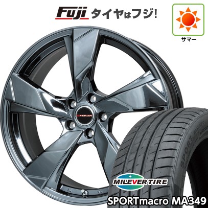 シビック(FL系 FK系)等 夏タイヤ ホイール4本セット 235/35R19 ミレバー スポーツマクロ MA349（限定） プレミックス ヴェランV(BMC) 19インチ