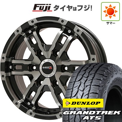 プラド 夏タイヤ ホイール4本セット 275/55R20 ダンロップ グラントレック AT5 ビッグウエイ B-MUD Z(ブラックポリッシュ/ブラッククリア) 20インチ