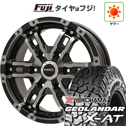 プラド 夏タイヤ ホイール4本セット 275/55R20 ヨコハマ ジオランダー X-AT G016 ビッグウエイ B-MUD Z(ブラックポリッシュ/ブラッククリア) 20インチ