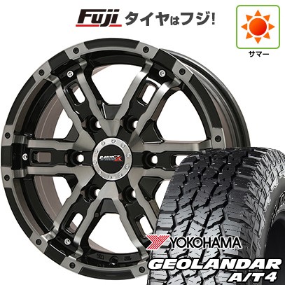 プラド 夏タイヤ ホイール４本セット 275/55R20 ヨコハマ ジオランダー A/T4 G018 RBL ビッグウエイ B-MUD Z(ブラックポリッシュ/ブラッククリア) 20インチ