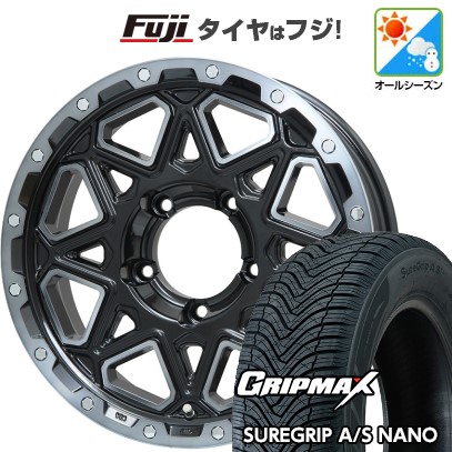 【新品】ジムニー オールシーズンタイヤ ホイール4本セット 175/80R16 グリップマックス シュアグリップ オールシーズン ナノ(限定) レアマイスター LMG モンタグナ 16インチ
