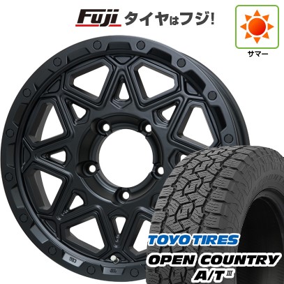 【新品】ジムニーシエラ 夏タイヤ ホイール4本セット 215/70R16 トーヨー オープンカントリー A/T III RBL レアマイスター LMG モンタグナ(マットブラック) 16インチ