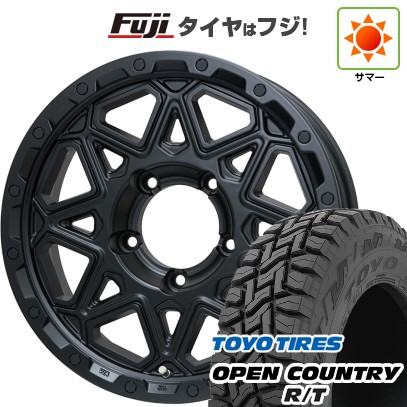 【新品】ジムニーシエラ 夏タイヤ ホイール4本セット 215/70R16 トーヨー オープンカントリー R/T RBL レアマイスター LMG モンタグナ(マットブラック) 16インチ