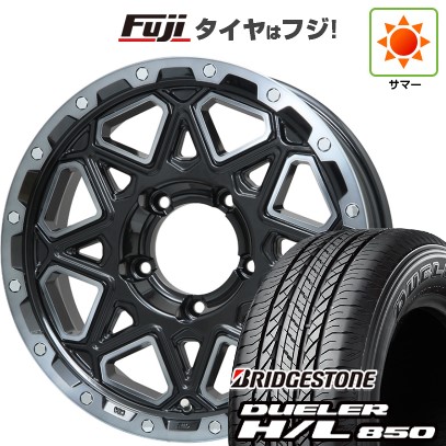 【新品】ジムニー 夏タイヤ ホイール4本セット 175/80R16 ブリヂストン デューラー H/L850 レアマイスター LMG モンタグナ(ブラックポリッシュ/ブラッククリア) 16インチ