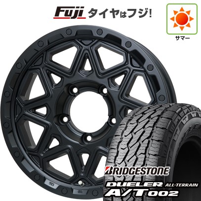 【新品】ジムニー 夏タイヤ ホイール4本セット 175/80R16 ブリヂストン デューラー A/T002 RBL レアマイスター LMG モンタグナ(マットブラック) 16インチ