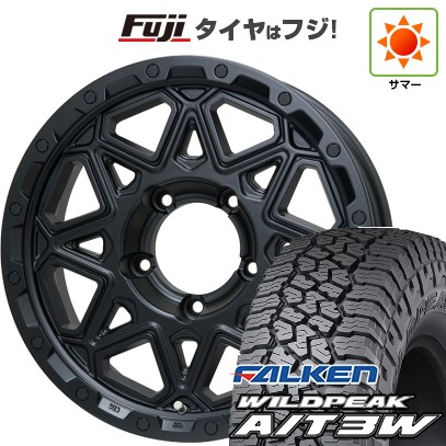 【新品】ジムニー 夏タイヤ ホイール4本セット 175/80R16 ファルケン ワイルドピーク A/T3W レアマイスター LMG モンタグナ(マットブラック) 16インチ