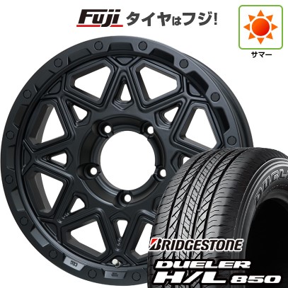 【新品】ジムニー 夏タイヤ ホイール4本セット 175/80R16 ブリヂストン デューラー H/L850 レアマイスター LMG モンタグナ(マットブラック) 16インチ
