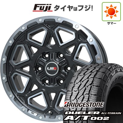 プラド/ハイラックス/トライトン(GSR) 夏タイヤ ホイール4本セット 265/65R17 ブリヂストン デューラー A/T002 OWL/RBL レアマイスター LMG モンタグナ(ブラックポリッシュ/ブラッククリア) 17インチ