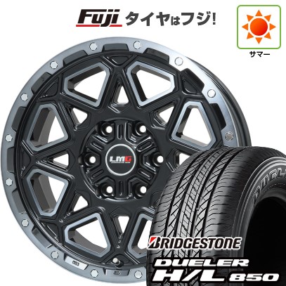 プラド/ハイラックス/トライトン(GSR) 夏タイヤ ホイール4本セット 265/65R17 ブリヂストン デューラー H/L850 レアマイスター LMG モンタグナ(ブラックポリッシュ/ブラッククリア) 17インチ
