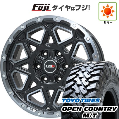 プラド/ハイラックス/トライトン(GSR) 夏タイヤ ホイール4本セット 265/65R17 トーヨー オープンカントリー M/T レアマイスター LMG モンタグナ(ブラックポリッシュ/ブラッククリア) 17インチ